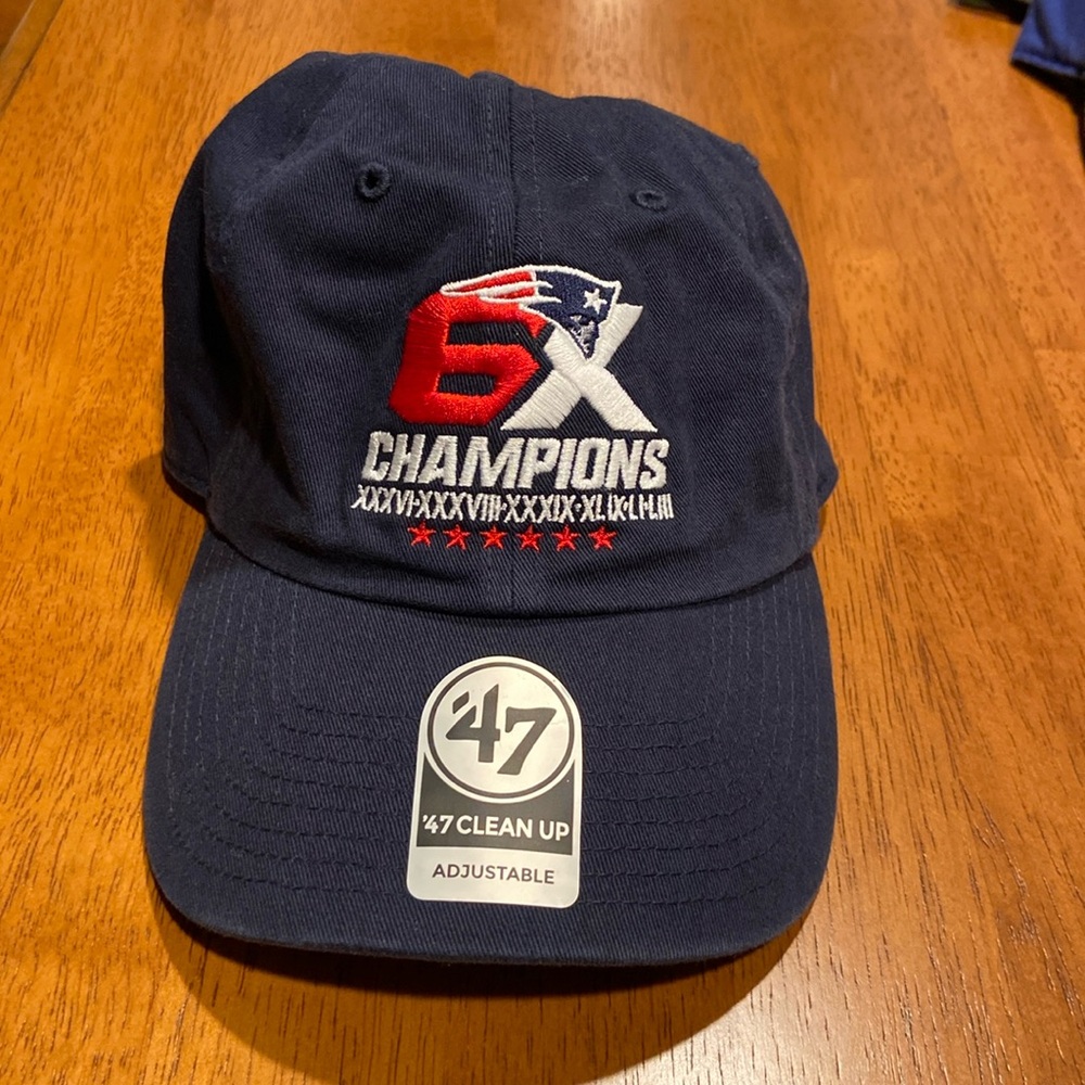 NWT ‘47 Brand New England Patriots 6x Champions Hat